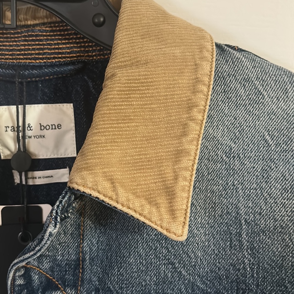 Rag & Bone Jacket- denim with quilted lining. - Picture 5 of 6